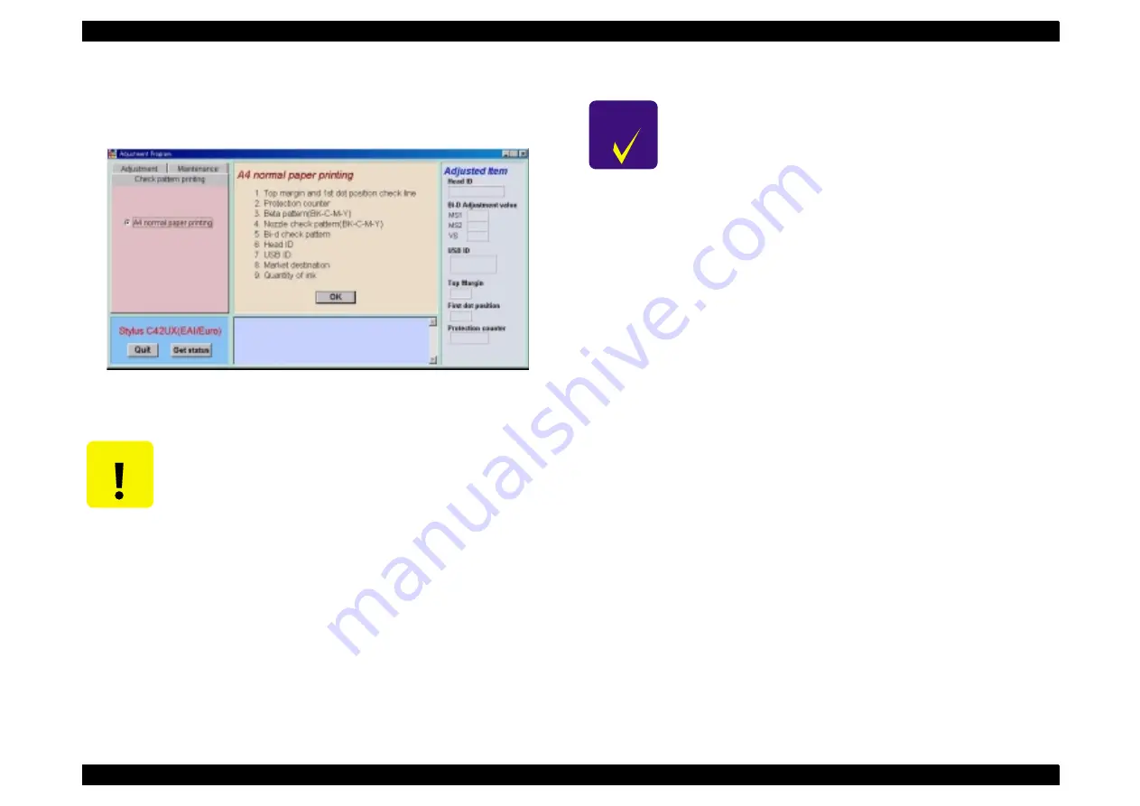 Epson Stylus C42 Series Service Manual Download Page 52