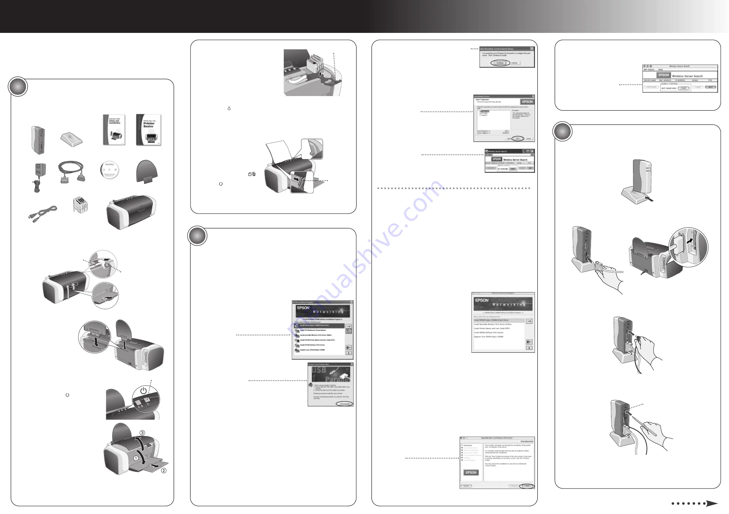 Epson Stylus C84WN Start Here Manual Download Page 4