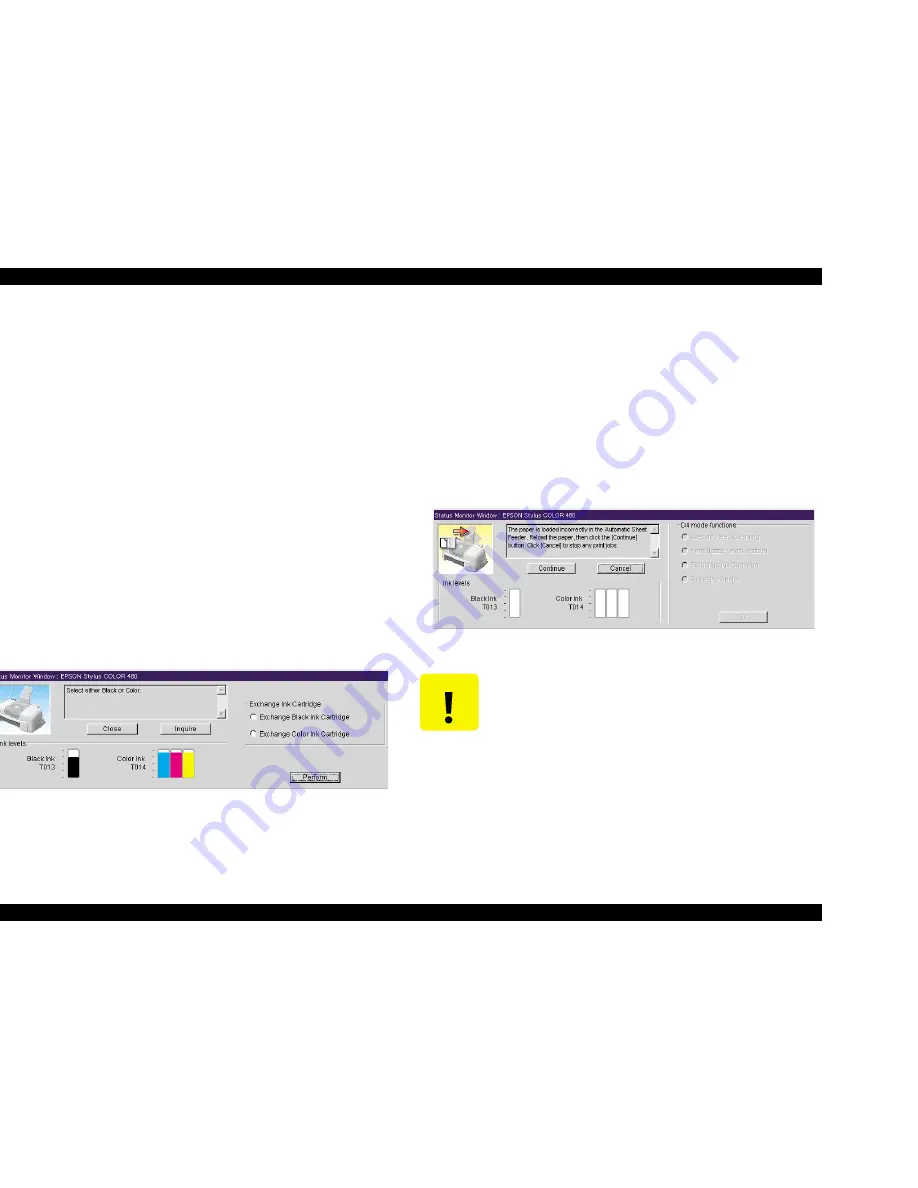 Epson STYLUS COLOR 480 Service Manual Download Page 105