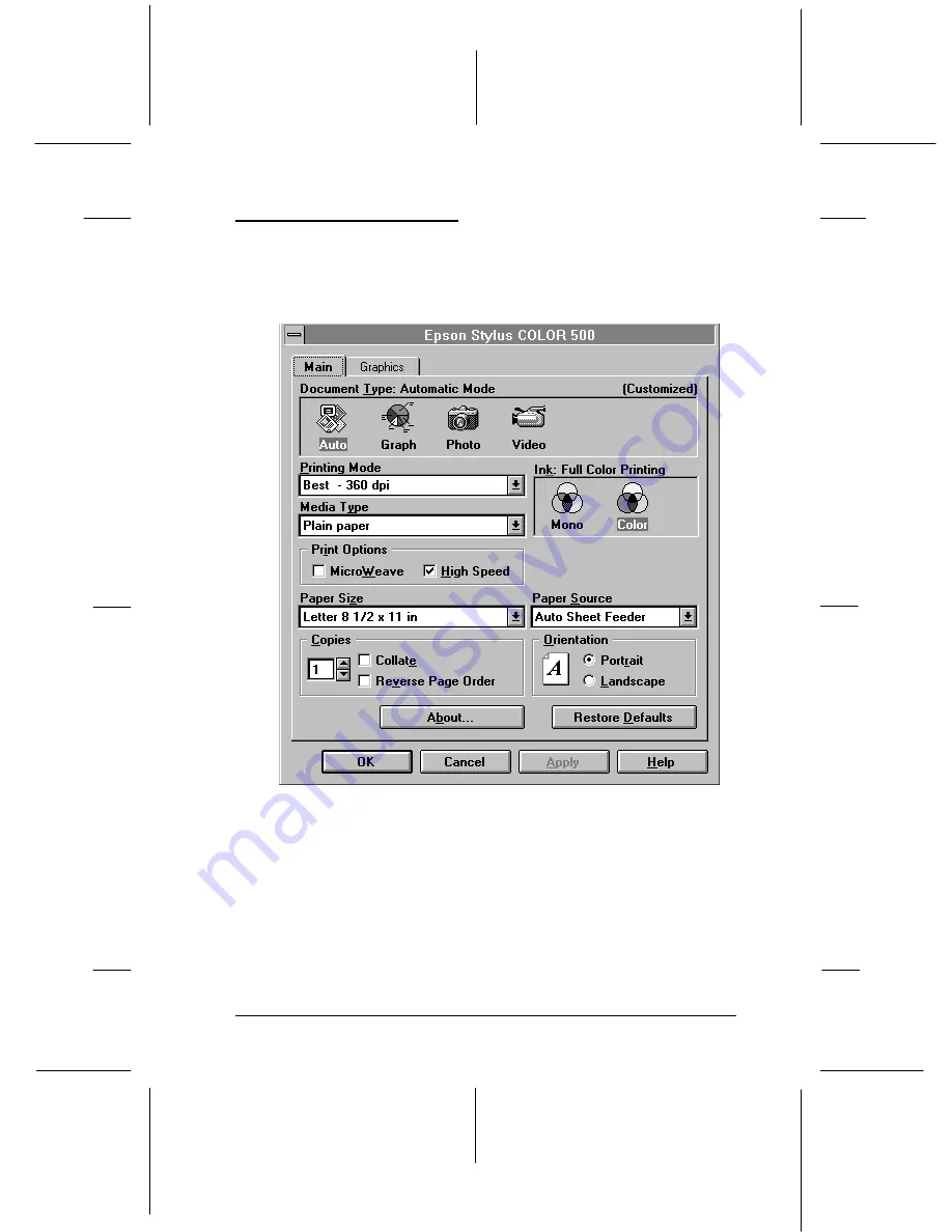 Epson Stylus Color 500 User Manual Download Page 46