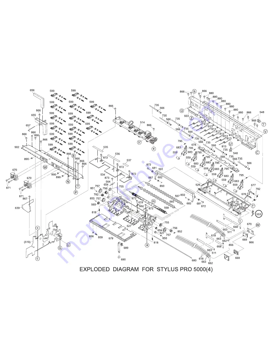 Epson Stylus Pro 5000 Service Manual Download Page 215