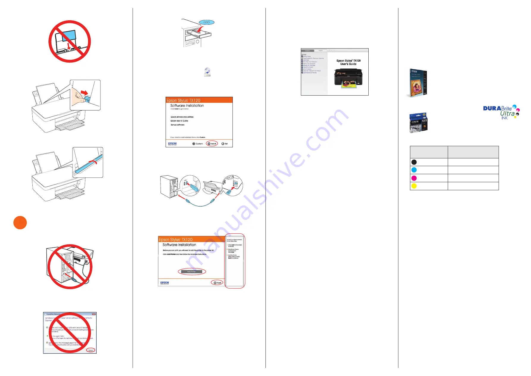 Epson Stylus TX120 Скачать руководство пользователя страница 3