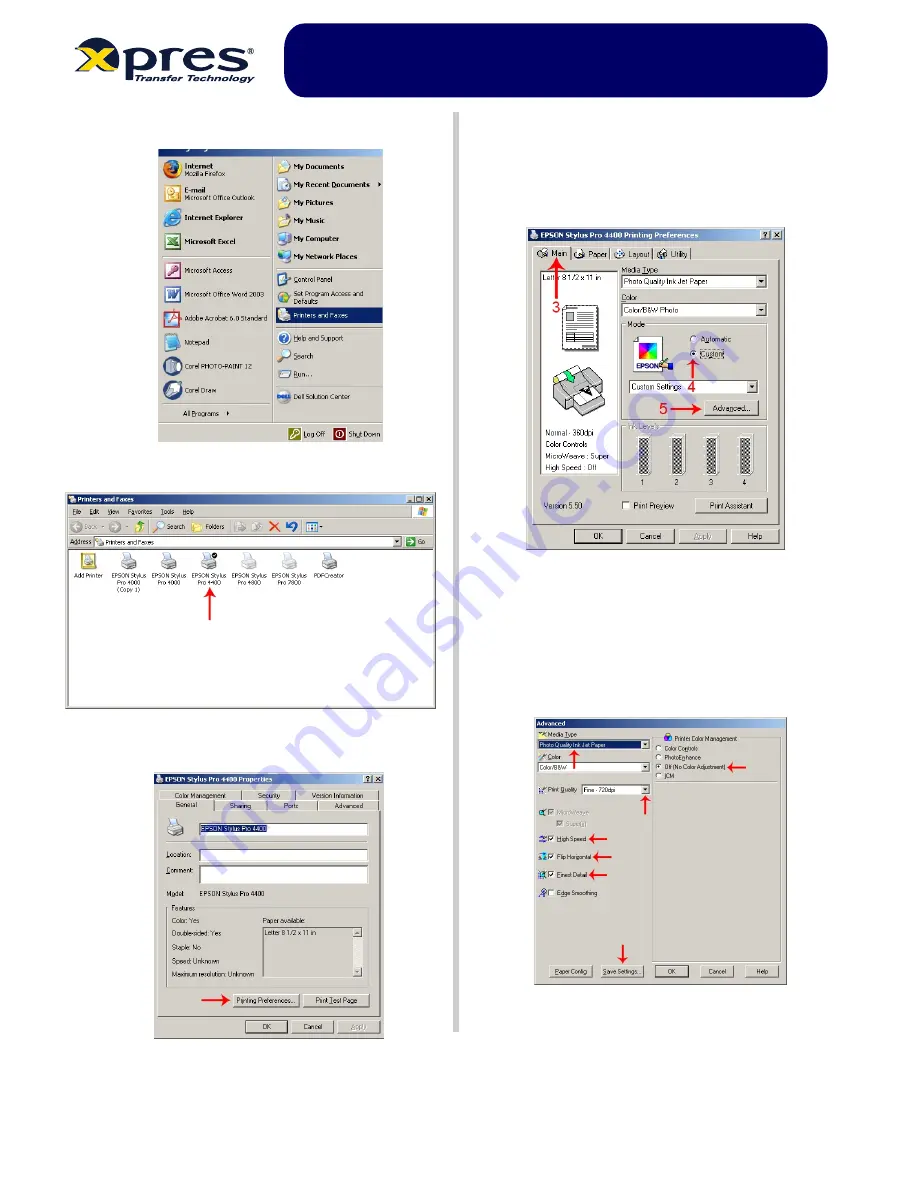 Epson Subli-Print 4450 Instruction Manual Download Page 3