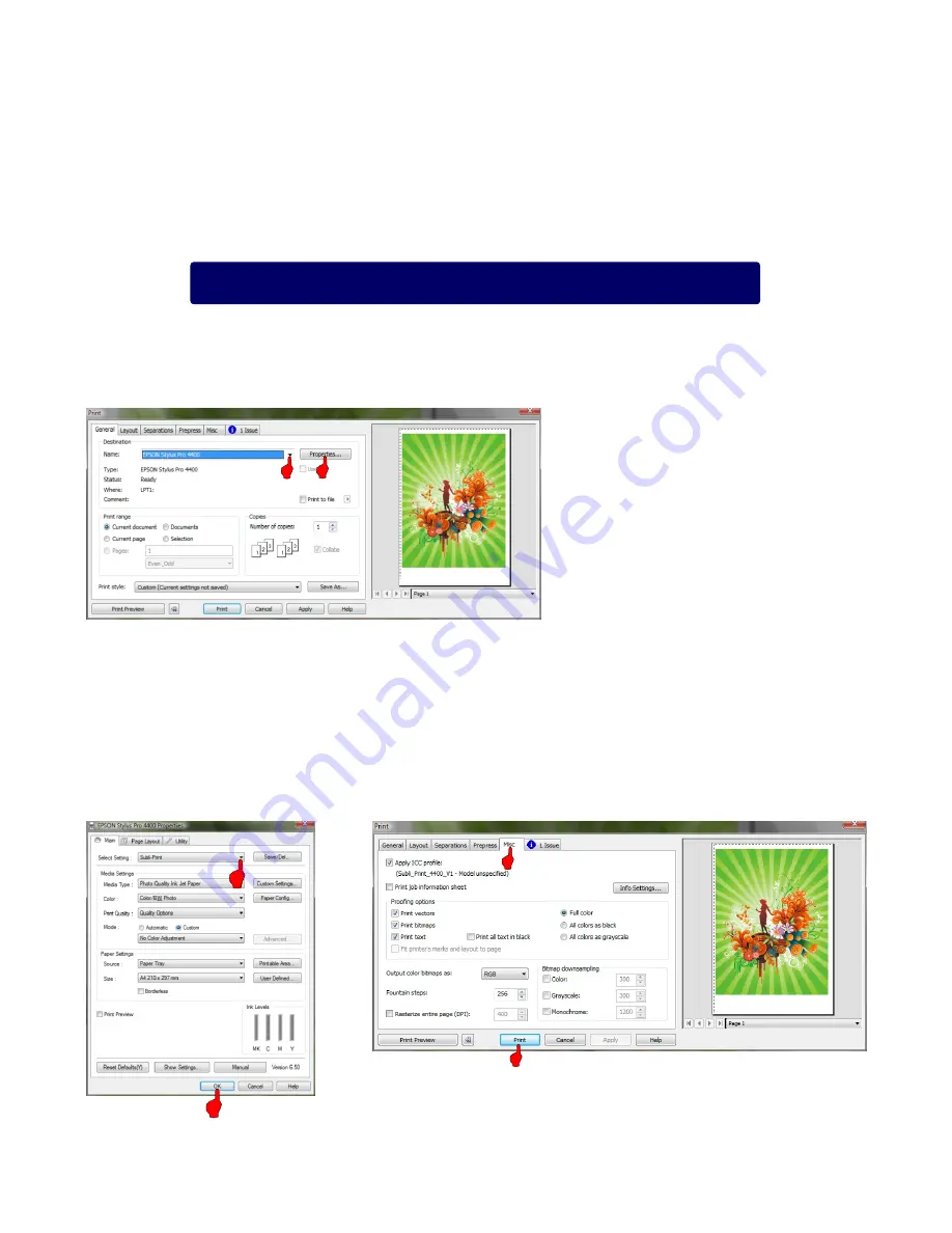 Epson Subli-Print 4450 Instruction Manual Download Page 6