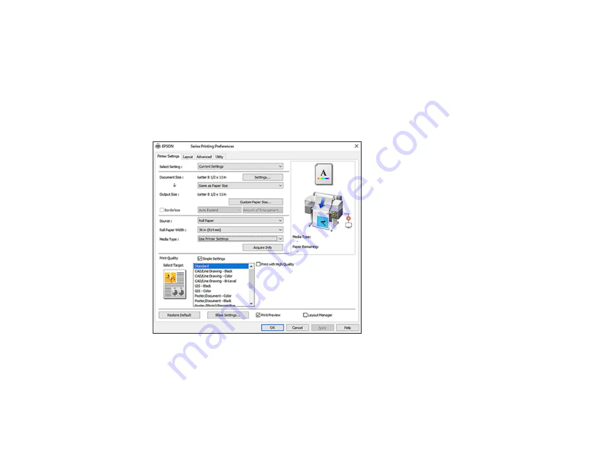 Epson SureColor T3475 User Manual Download Page 109