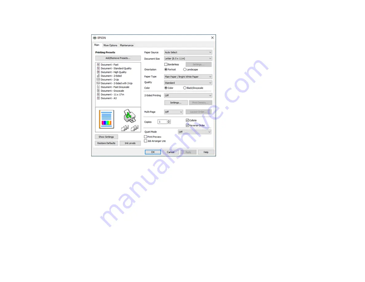 Epson WF-4820 Series User Manual Download Page 112