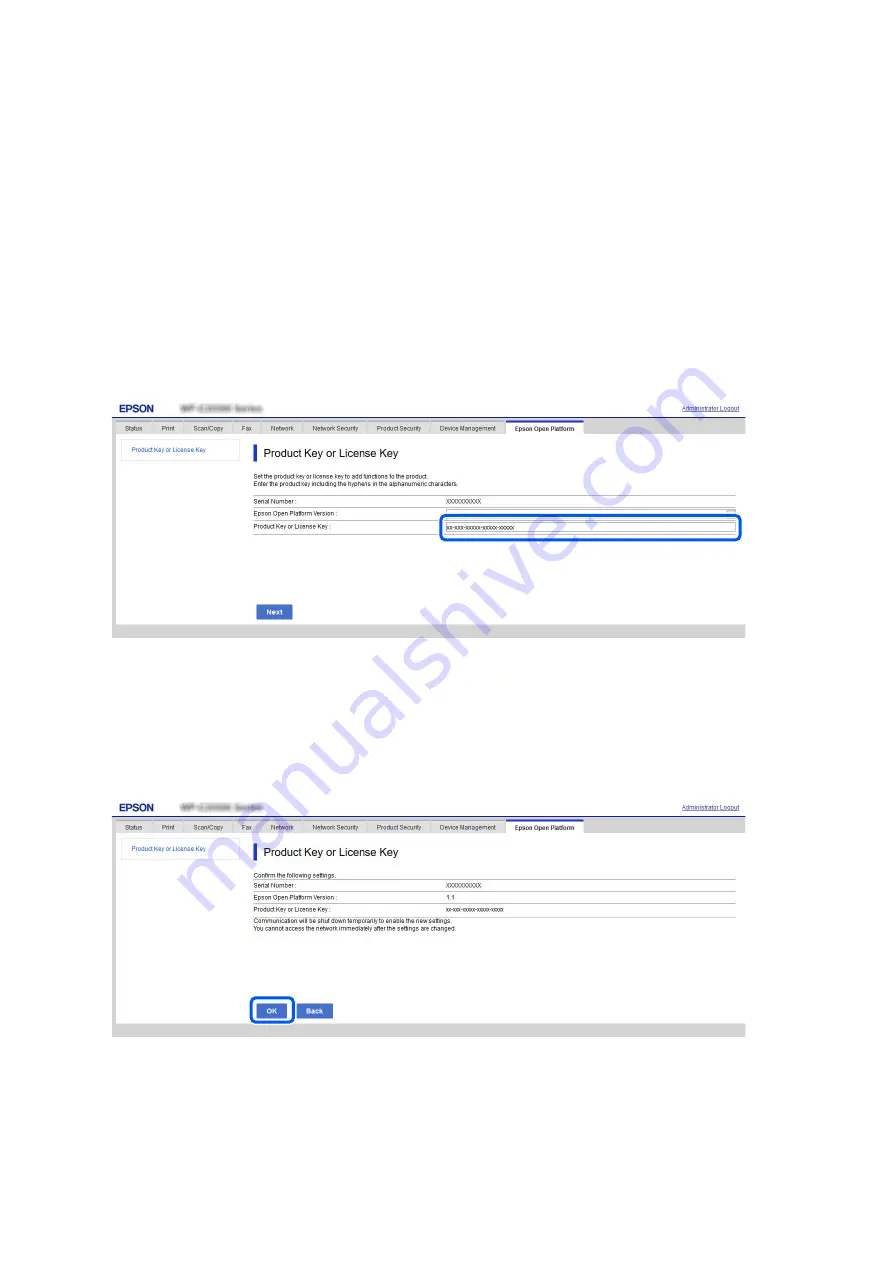 Epson WF-C879R Series Setup And Administration Manual Download Page 27