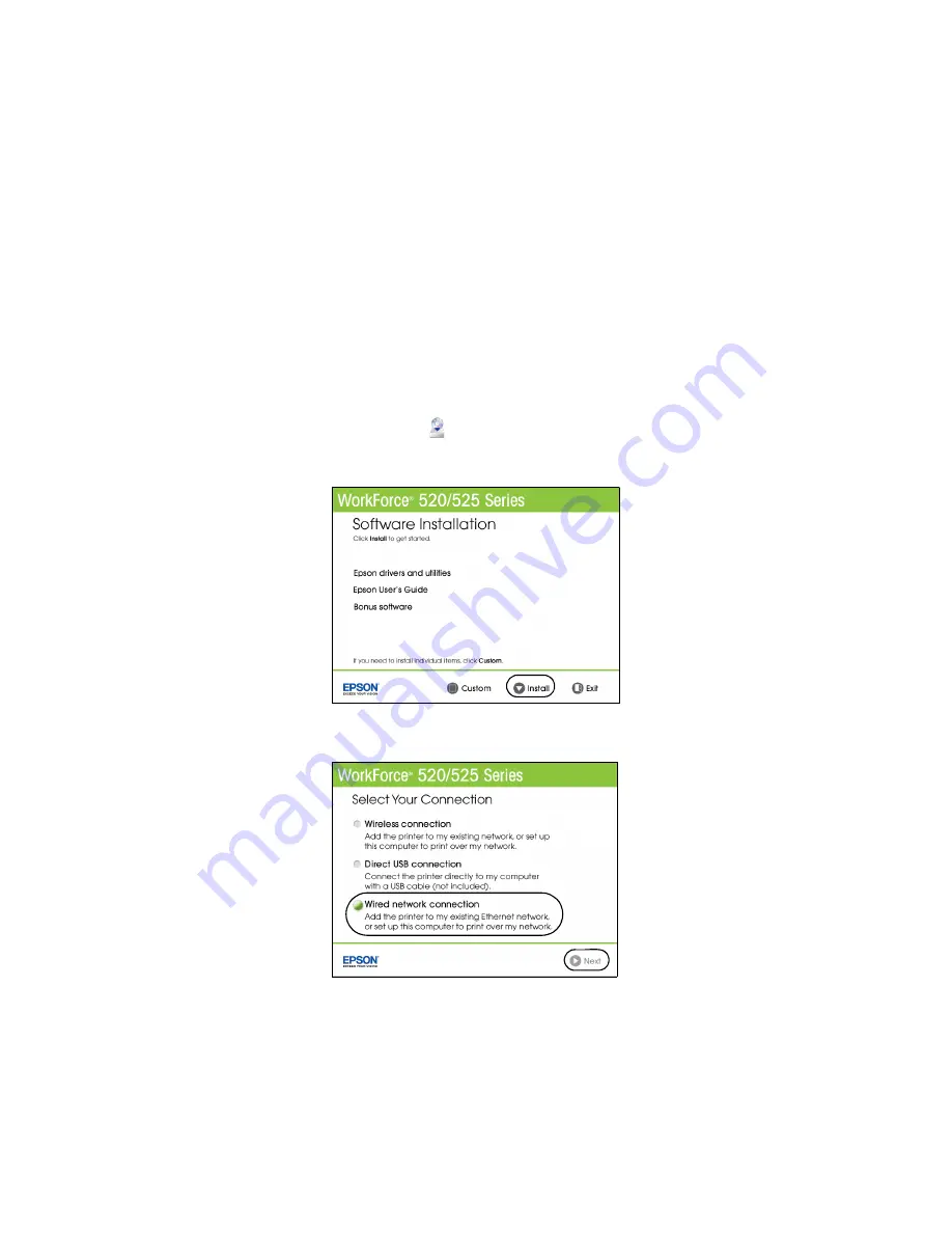 Epson WorkForce 520 Quick Manual Download Page 22