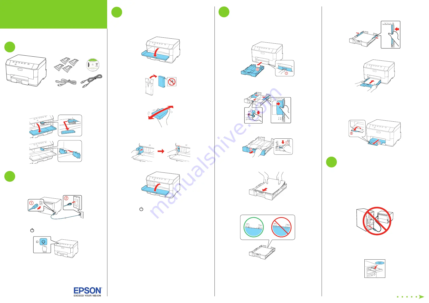 Epson WorkForce Pro WP-4022 Start Here Download Page 2