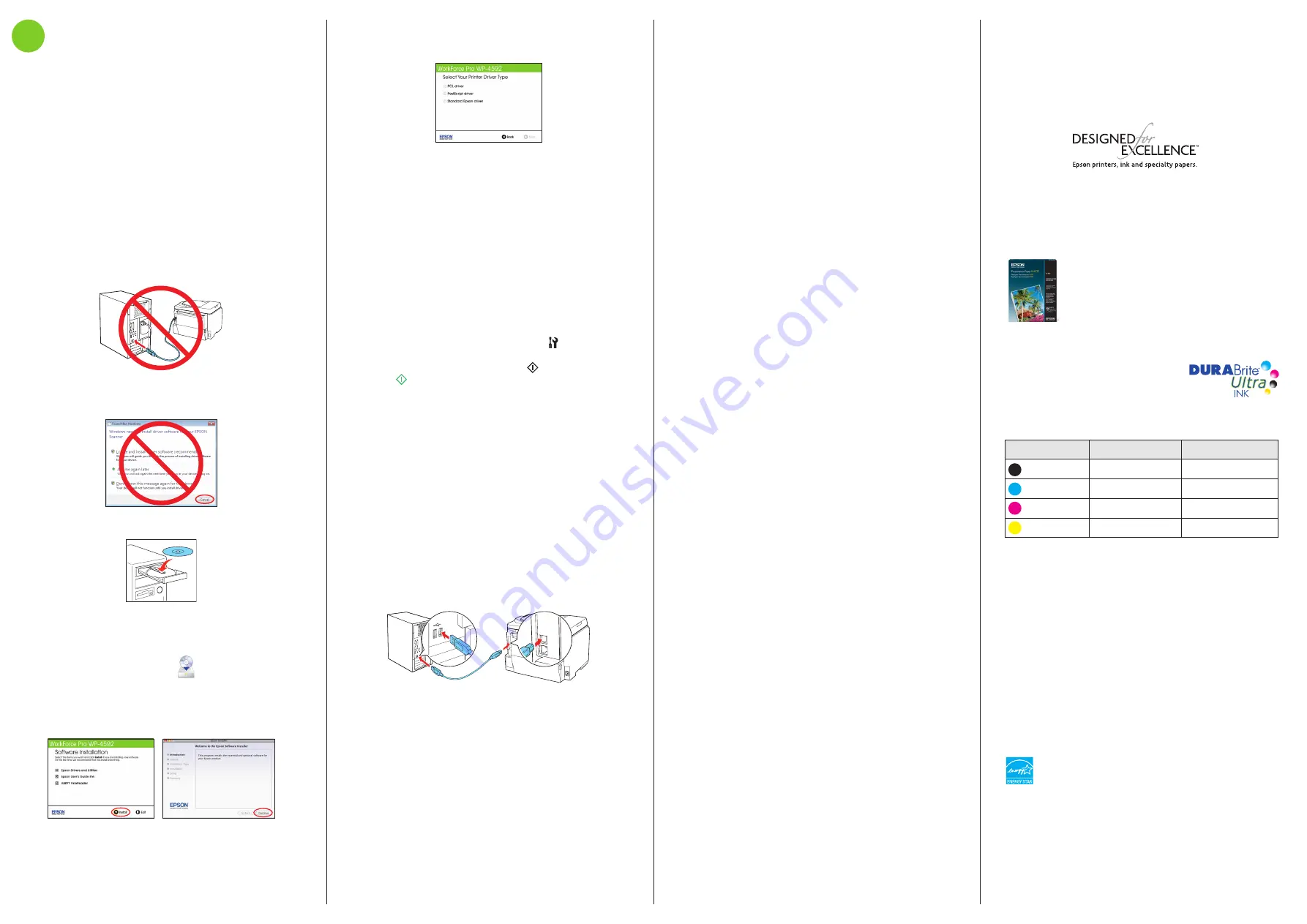 Epson WorkForce Pro WP-4592 Instruction Download Page 3