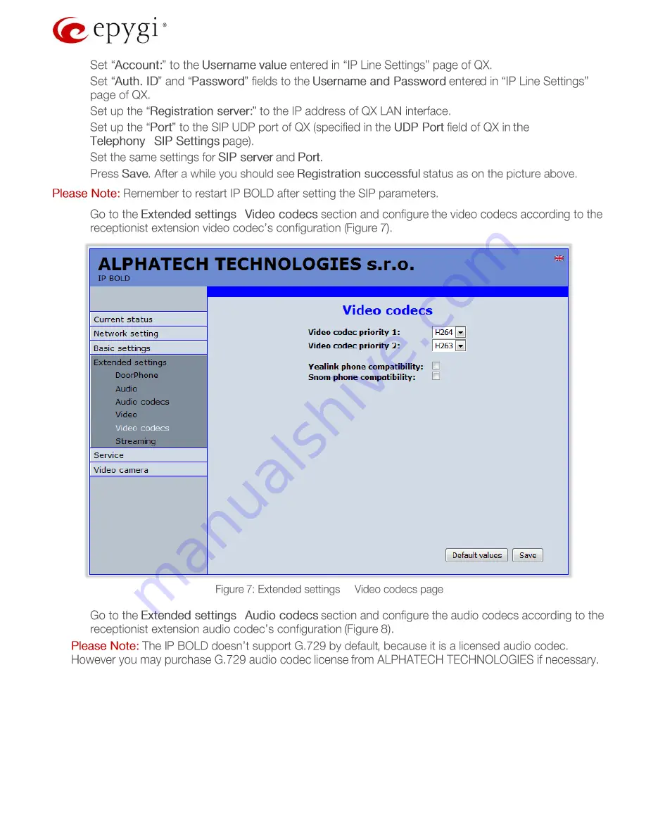 Epygi IP BOLD Скачать руководство пользователя страница 9