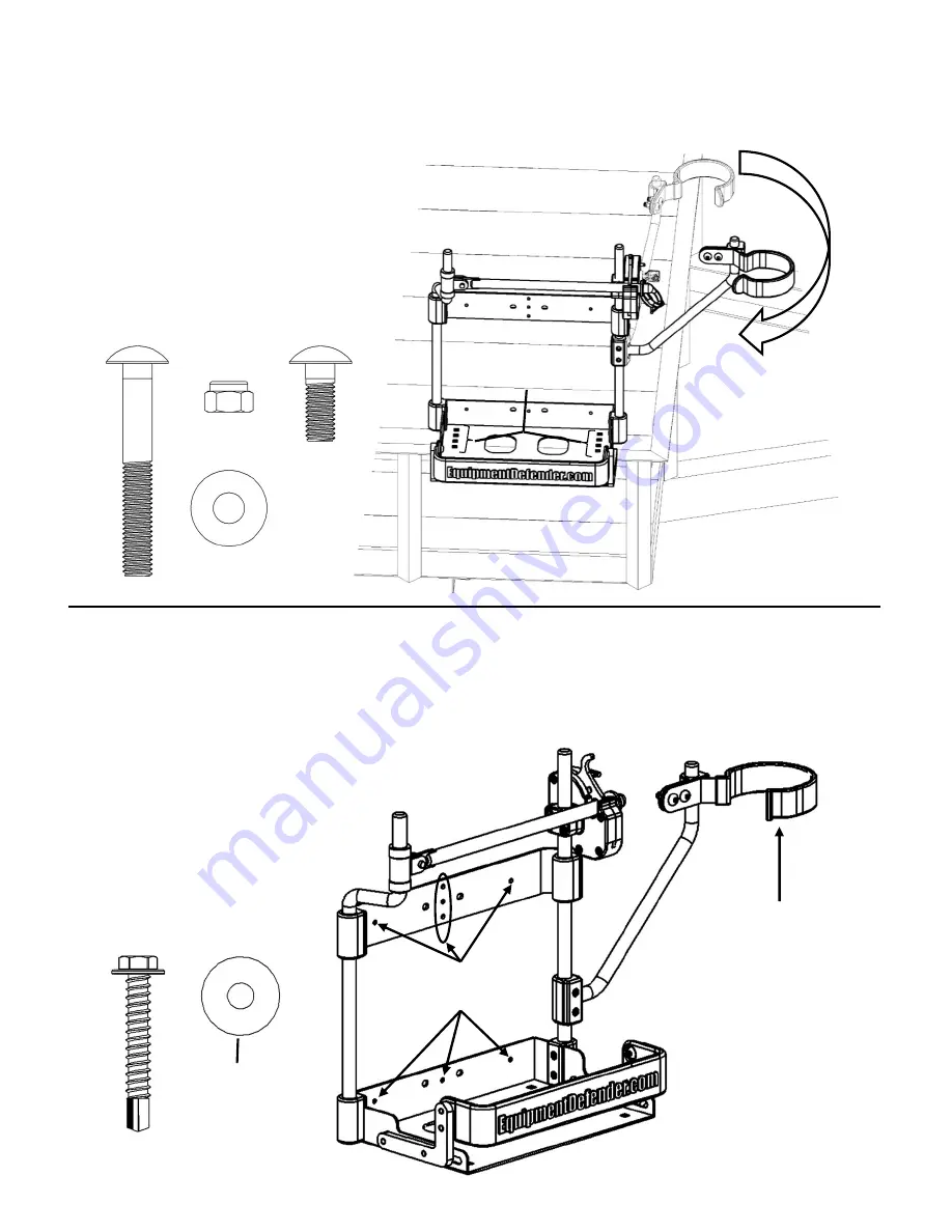 Equipment Defender Backpack Blower Rack V2 Assembly Instructions Manual Download Page 7