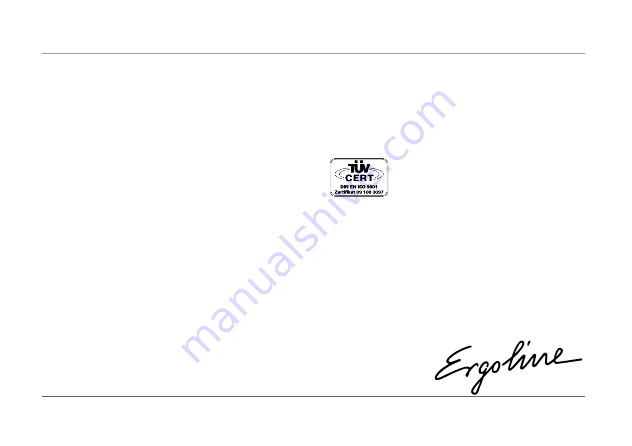 ergoline Classik 475 Manual Download Page 1