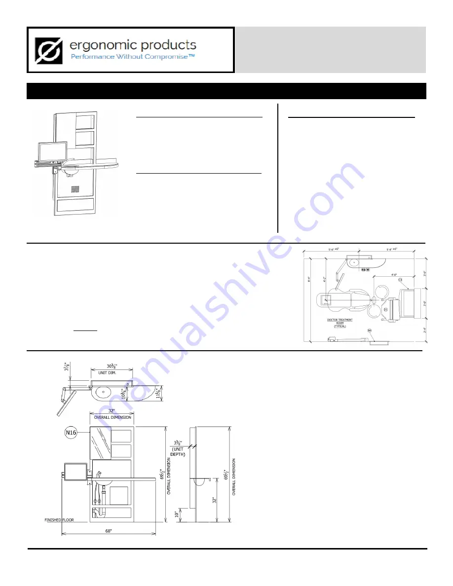 Ergonomic products 32 INWALL COMFORT MEDIA Specification / Installation And Manual Download Page 3