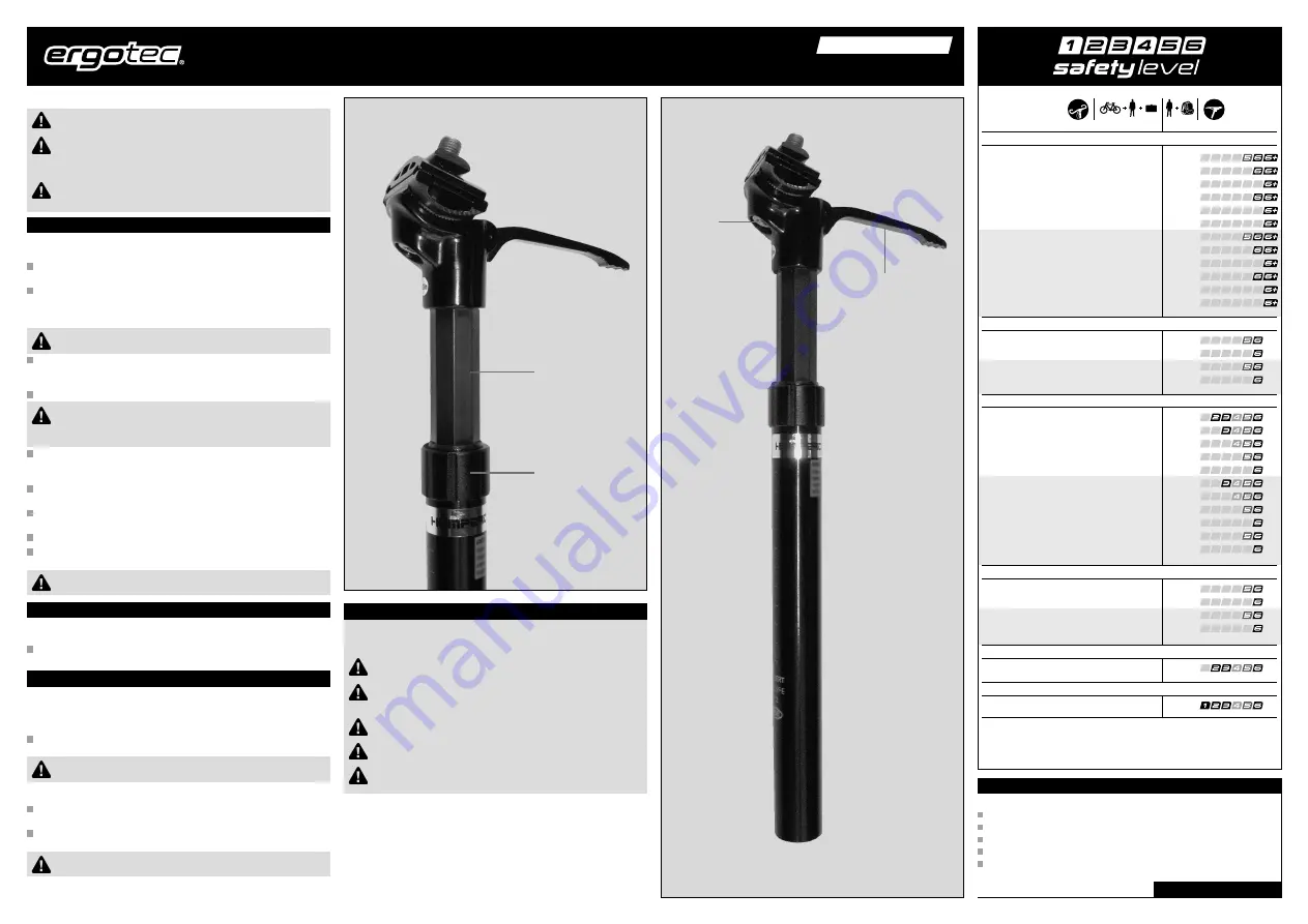 ERGOTECH SP-8.1 Assembly And Safety Instructions Download Page 2