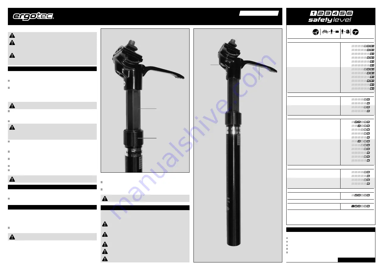 ERGOTECH SP-8.1 Assembly And Safety Instructions Download Page 4