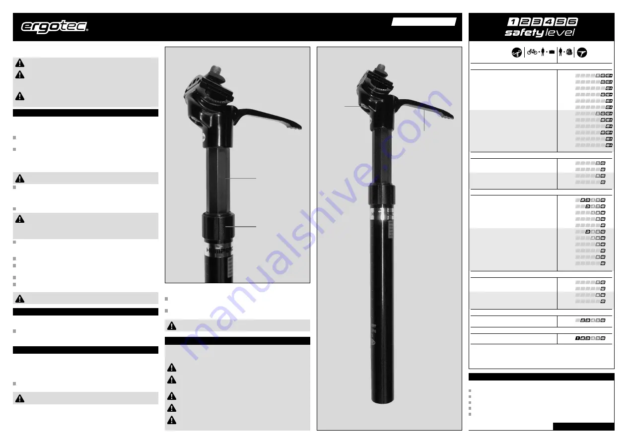 ERGOTECH SP-8.1 Assembly And Safety Instructions Download Page 5