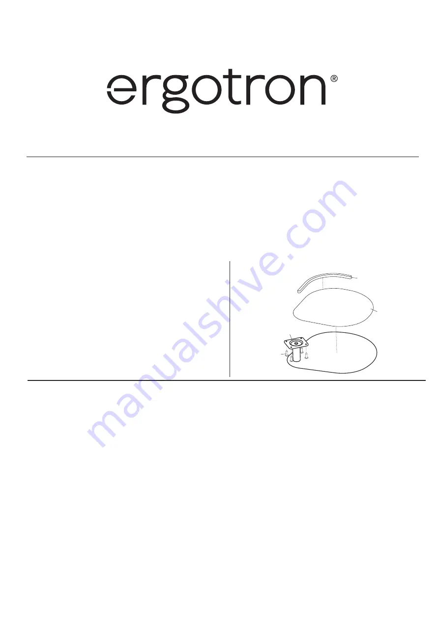 Ergotron Mouse Shelf User Manual Download Page 1