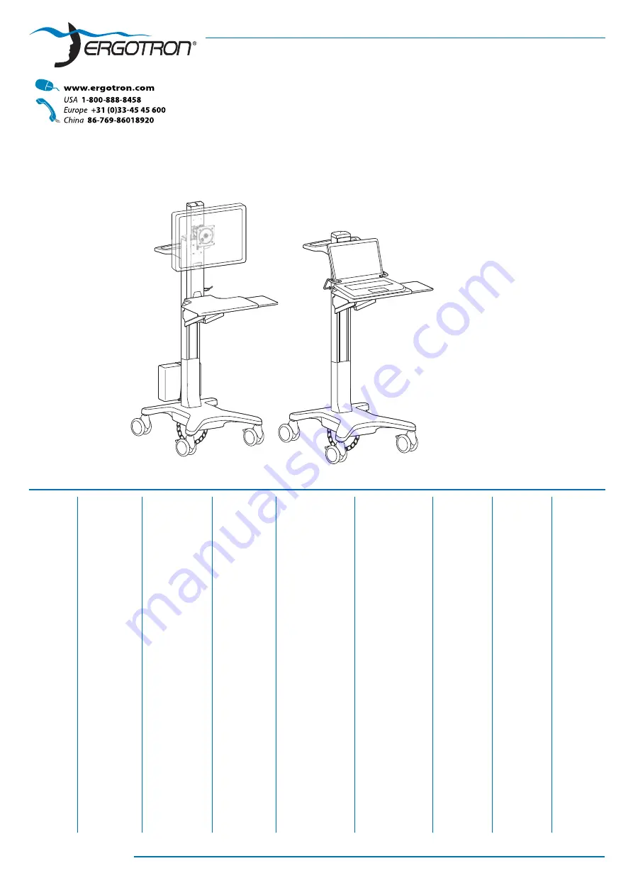 Ergotron Neo-Flex Assembly Instructions Manual Download Page 1