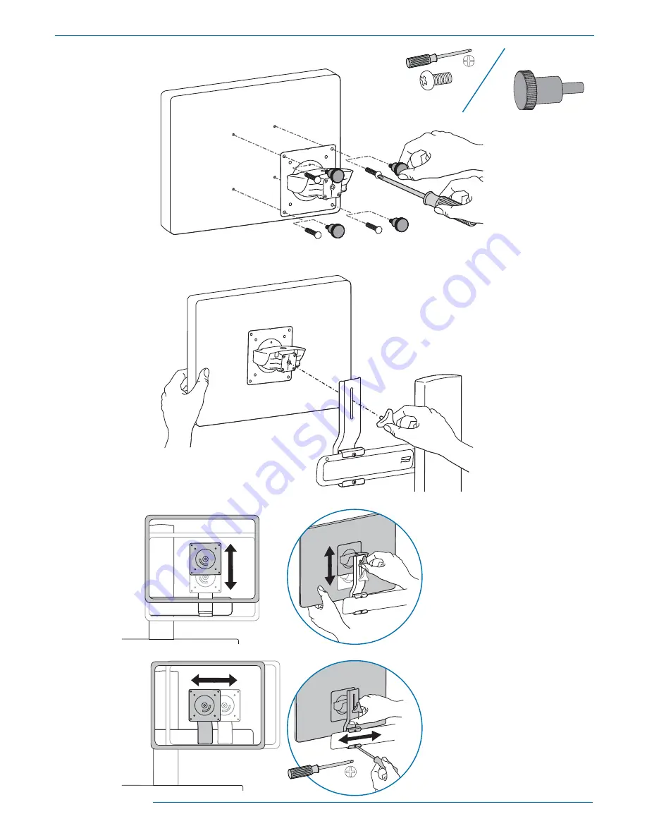 Ergotron TeachWell LCD Assembly Instructions Manual Download Page 11