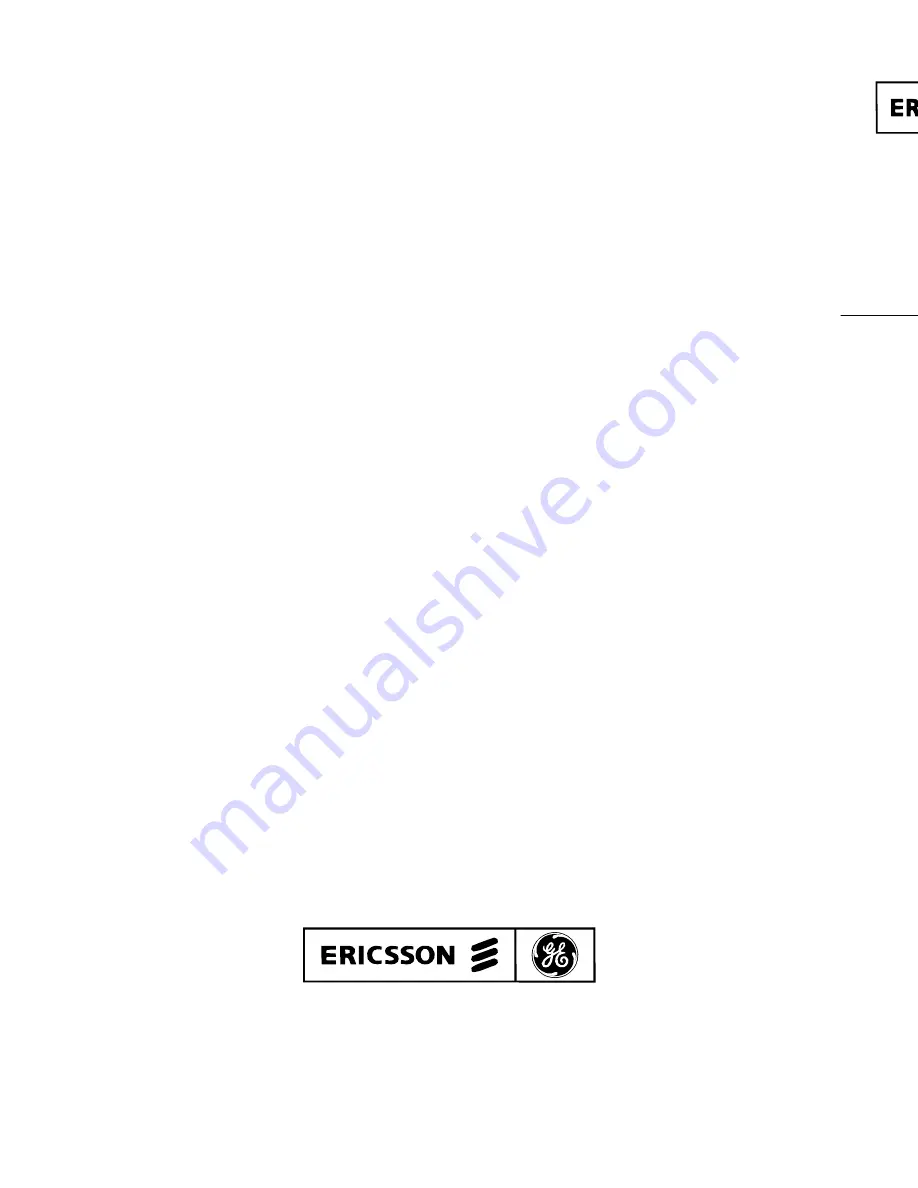 Ericsson EDACS Jessica Operator'S Manual Download Page 12