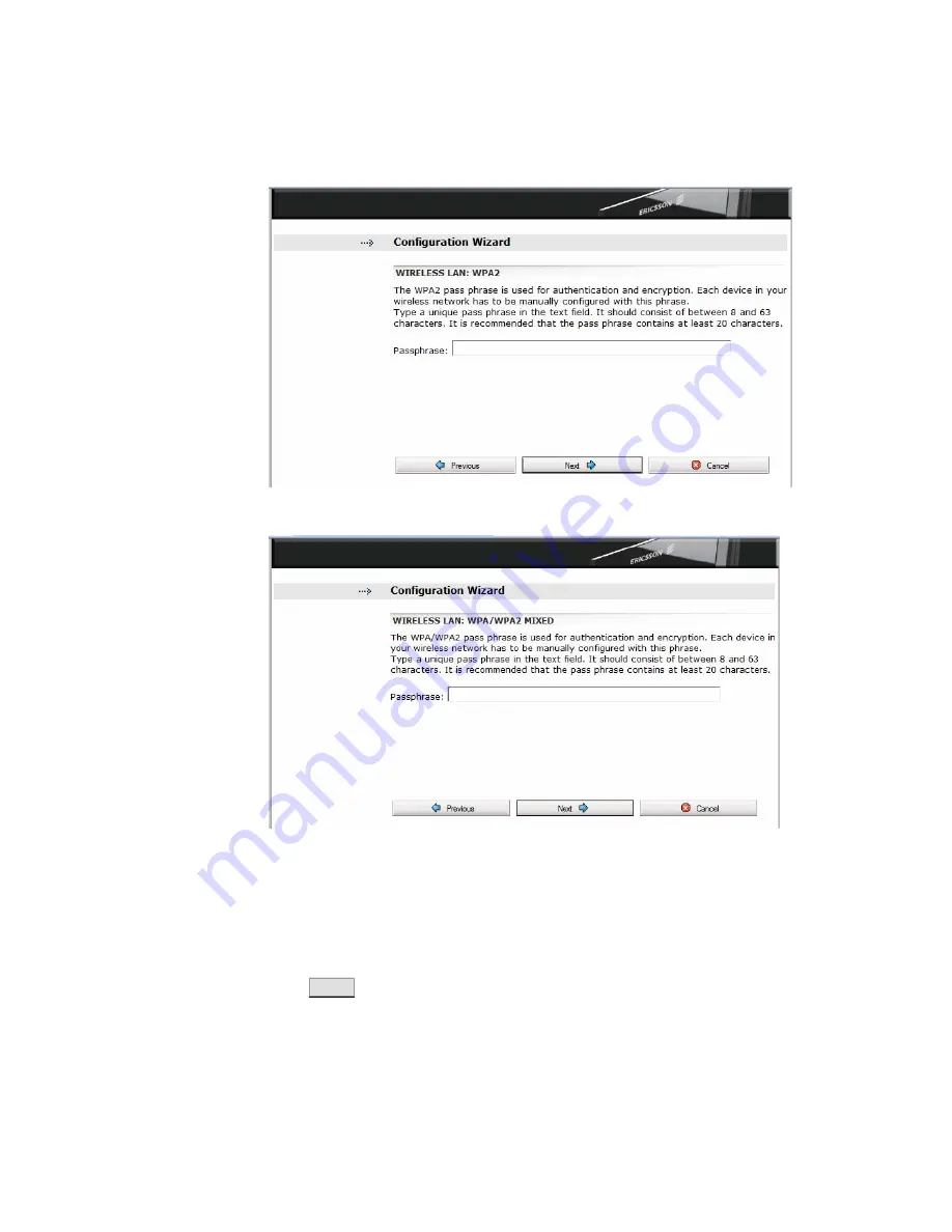 Ericsson W3x Series User Manual Download Page 33