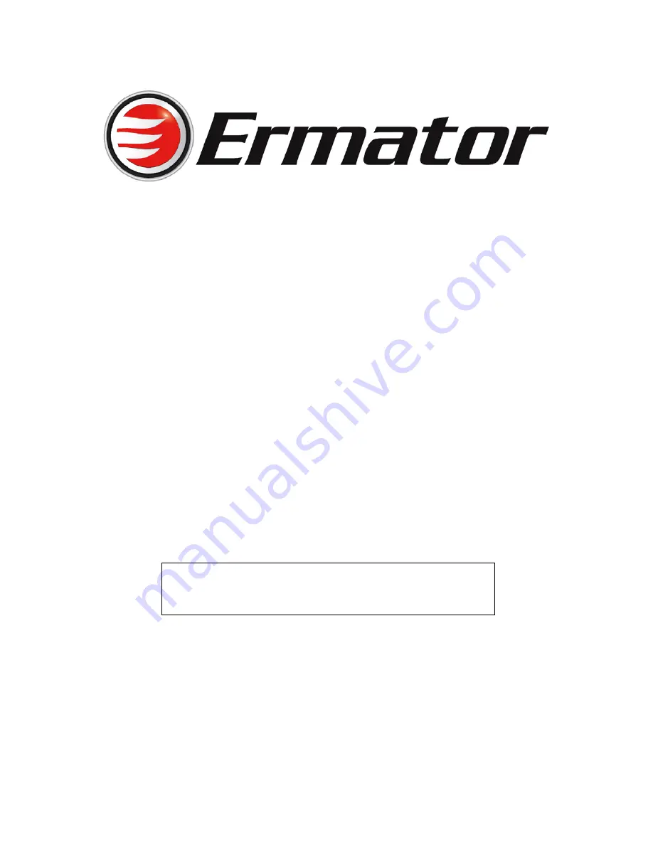 Ermator S13 Operating Instruction Download Page 1