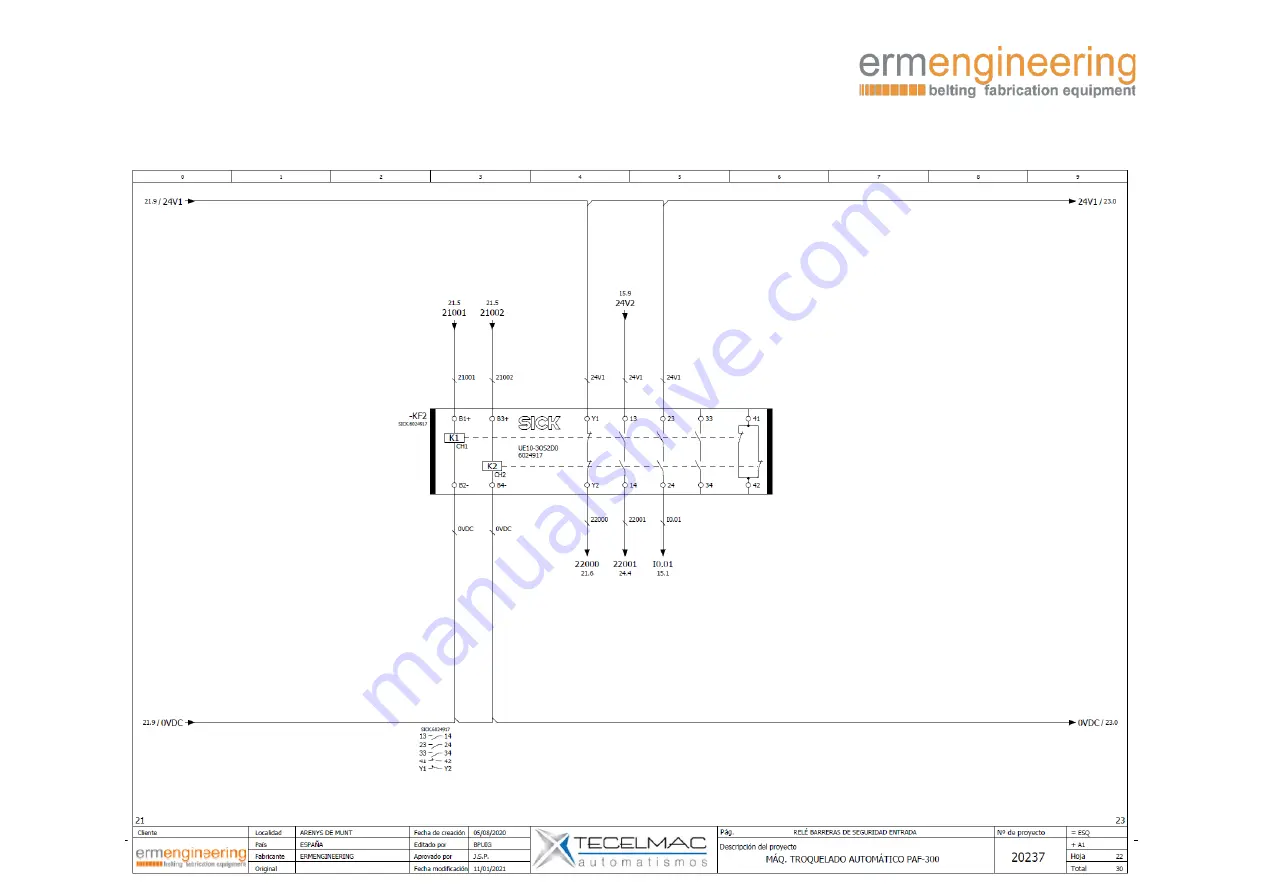 ermengineering PAF-301 Original Use And Maintenance Manual Download Page 51