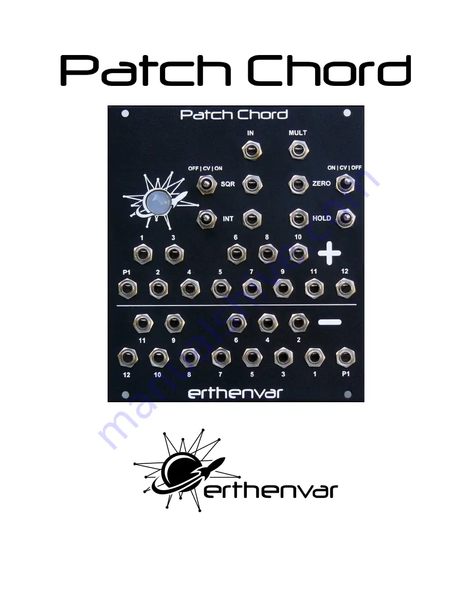 Erthenvar Patch Chord Manual Download Page 1