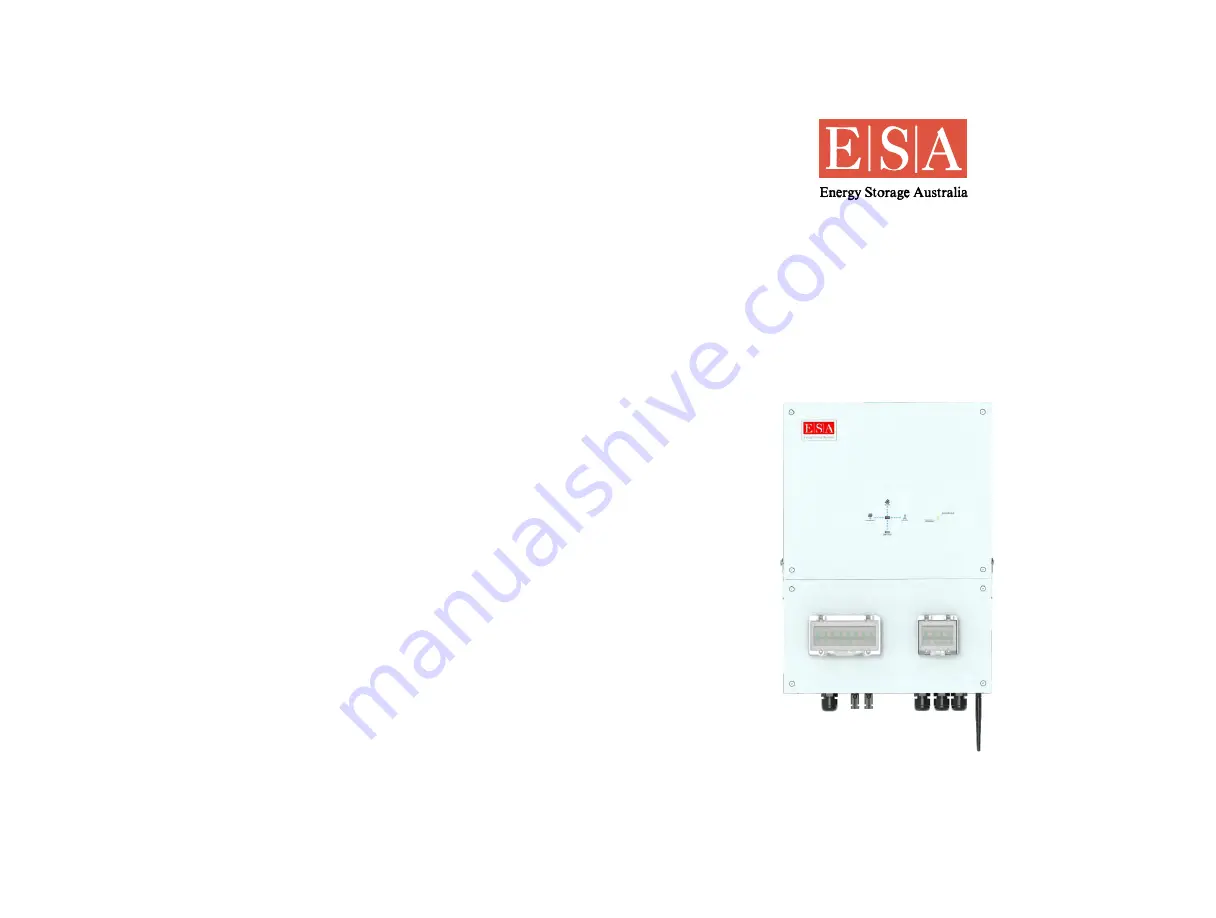 ESA ESA-3600 User Manual Download Page 1