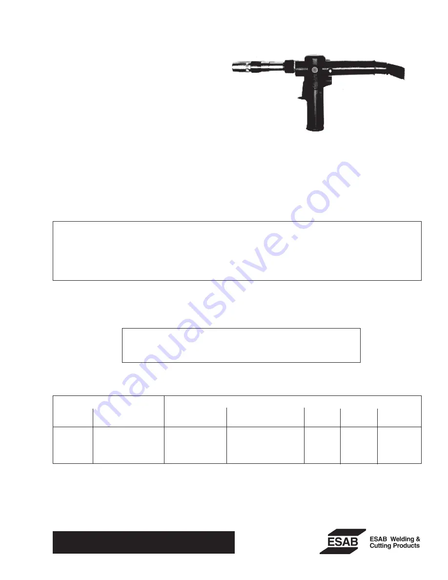 ESAB MIG-41 Instructions Manual Download Page 1