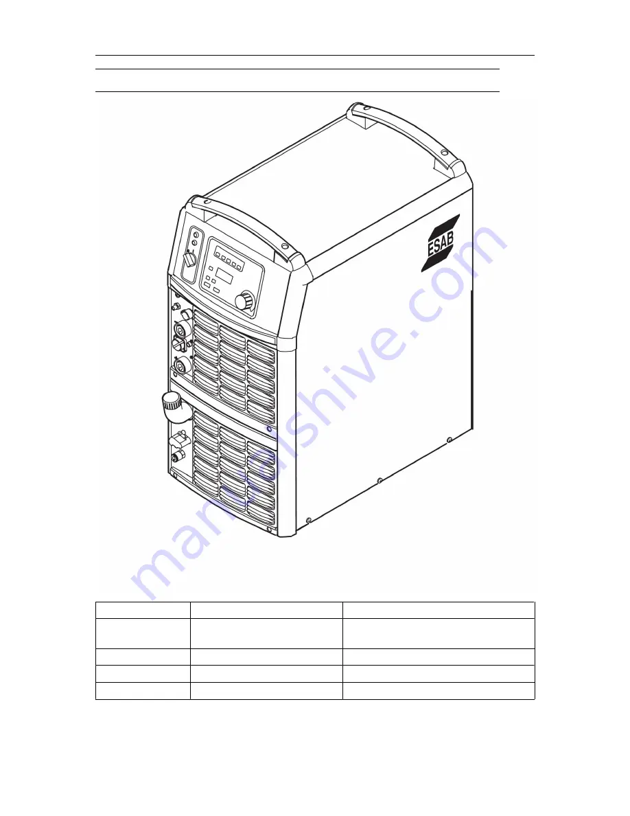 ESAB Origo Tig 4300iw AC/DC Instruction Manual Download Page 22