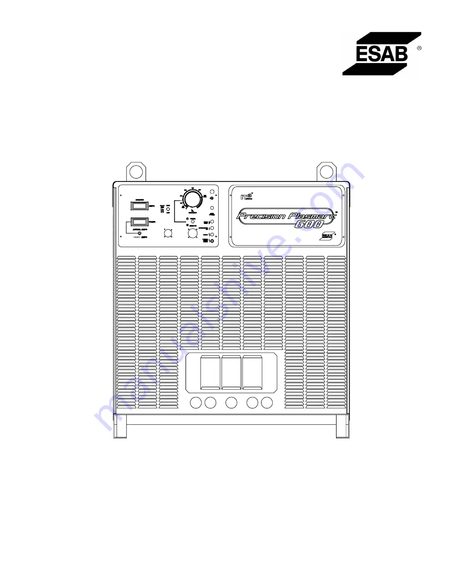 ESAB Precision Plasmarc EPP-600 Instruction Manual Download Page 1