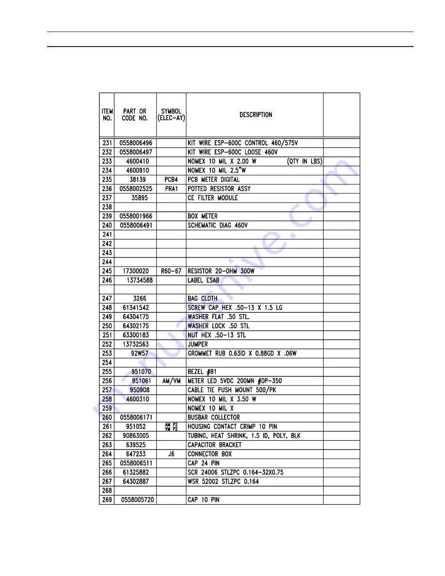 ESAB Precision Plasmarc EPP-600 Instruction Manual Download Page 87