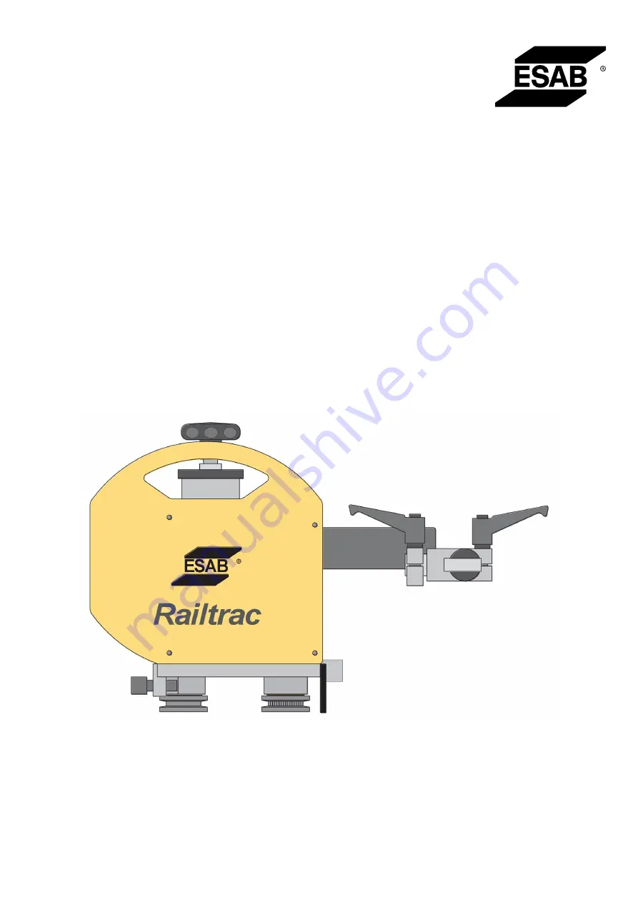 ESAB Railtrac BV2000 Instruction Manual Download Page 1