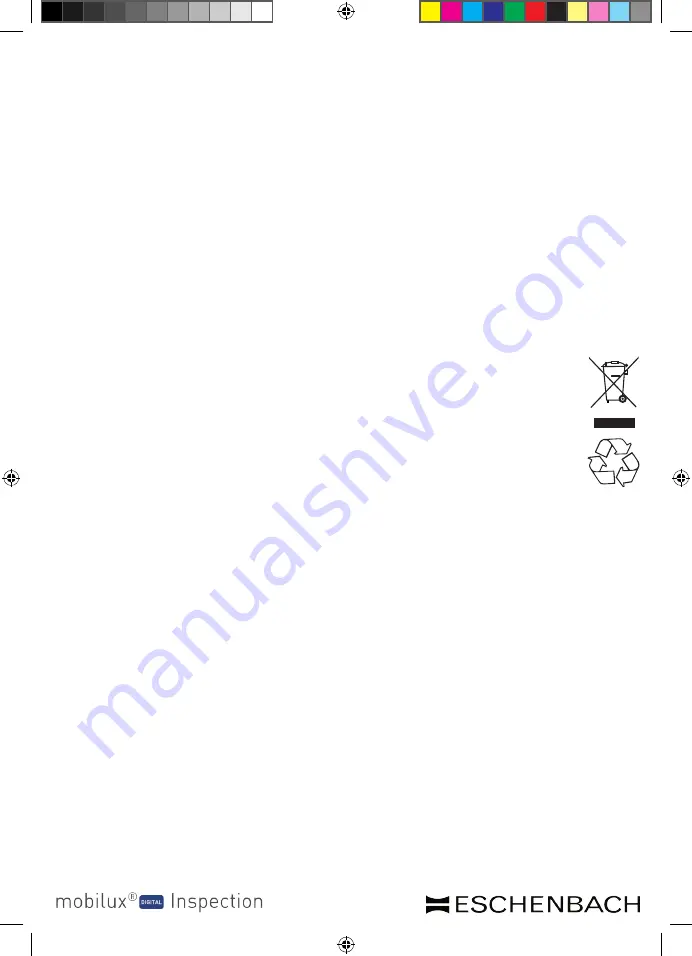 Eschenbach Mobilux Digital Inspection Operating Instructions Manual Download Page 17