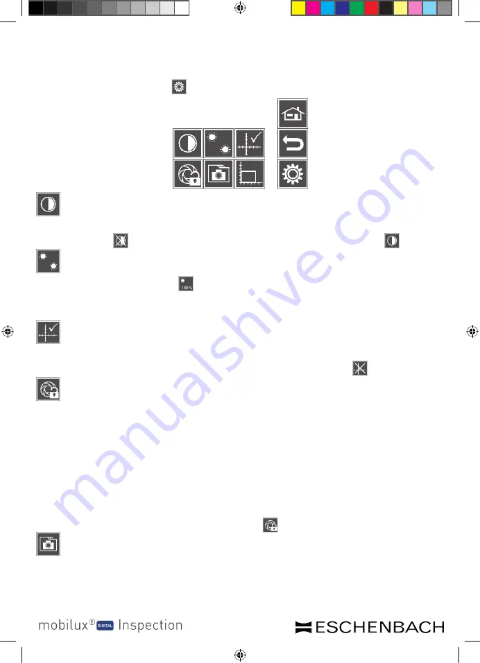 Eschenbach Mobilux Digital Inspection Operating Instructions Manual Download Page 22