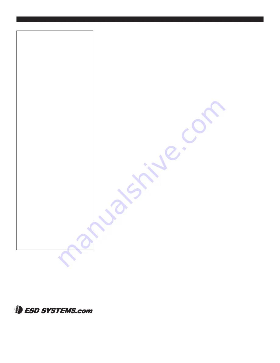 ESD SYSTEMS 41290 Operation And Maintenance Download Page 7