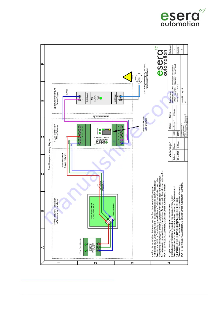 esera automation 1-Wire Controller 1 User Manual Download Page 3