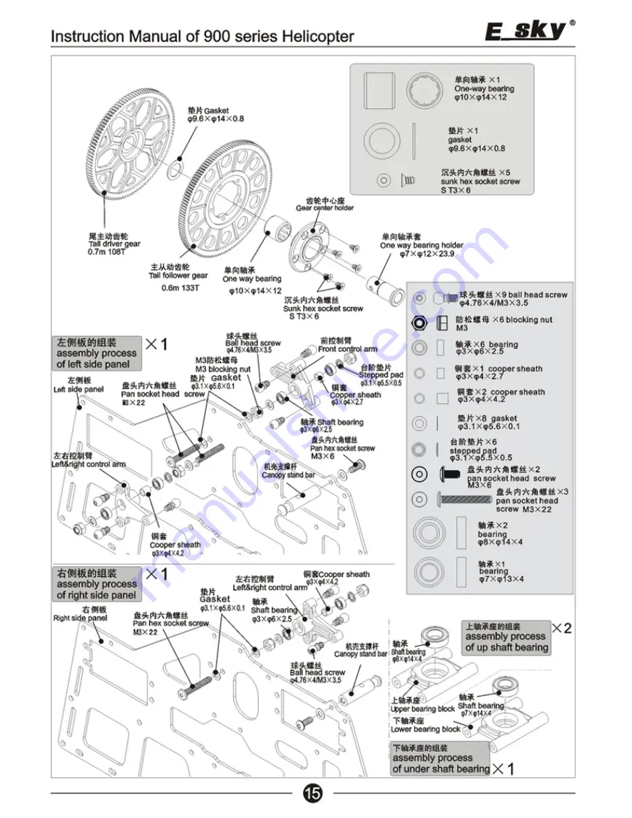 esky 900 RC Series Instruction Manual Download Page 16