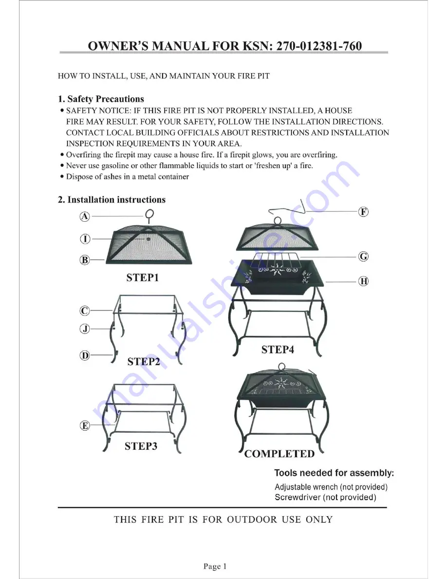 Essential Garden JFP-008 Скачать руководство пользователя страница 2