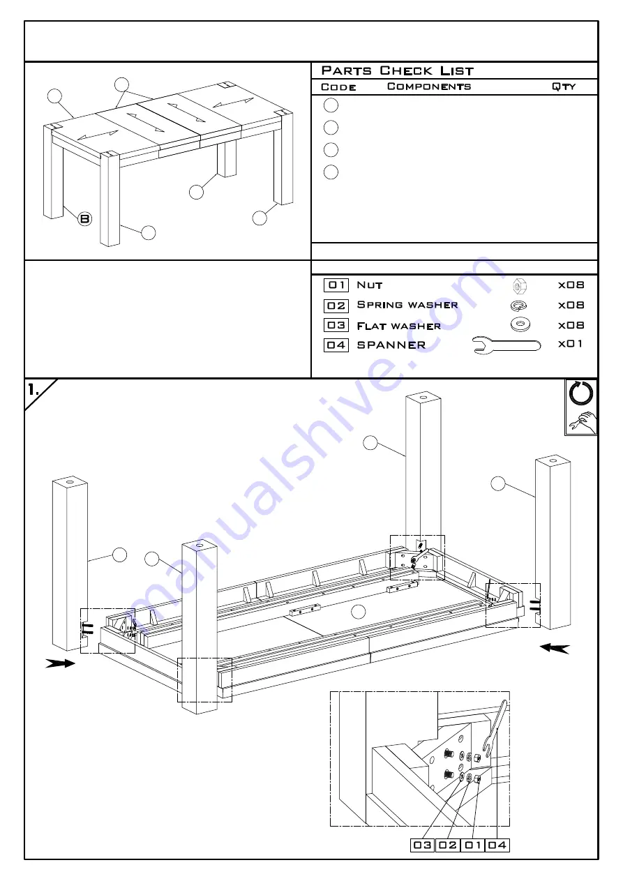 Essentials For Living ADLER EXT DINING TABLE 6129.NG Скачать руководство пользователя страница 1