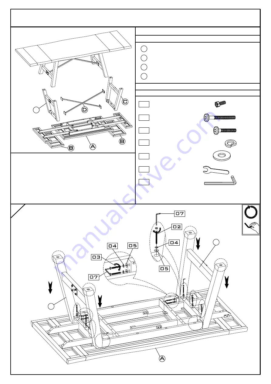 Essentials For Living NIXON EXTENSION DINING TABLE Assembly Instructions Download Page 1