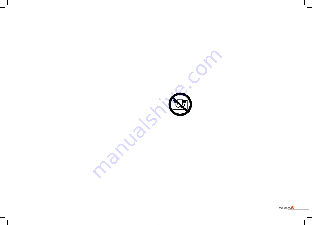 essentiel b ECHC 2001T User Manual Download Page 2