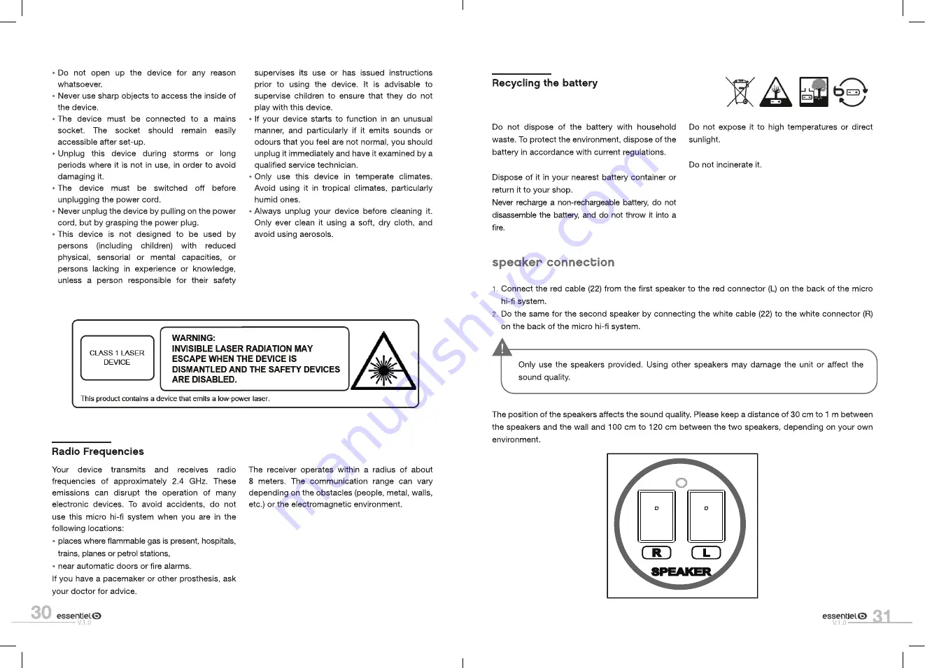 Essentiel 8007883 Скачать руководство пользователя страница 16