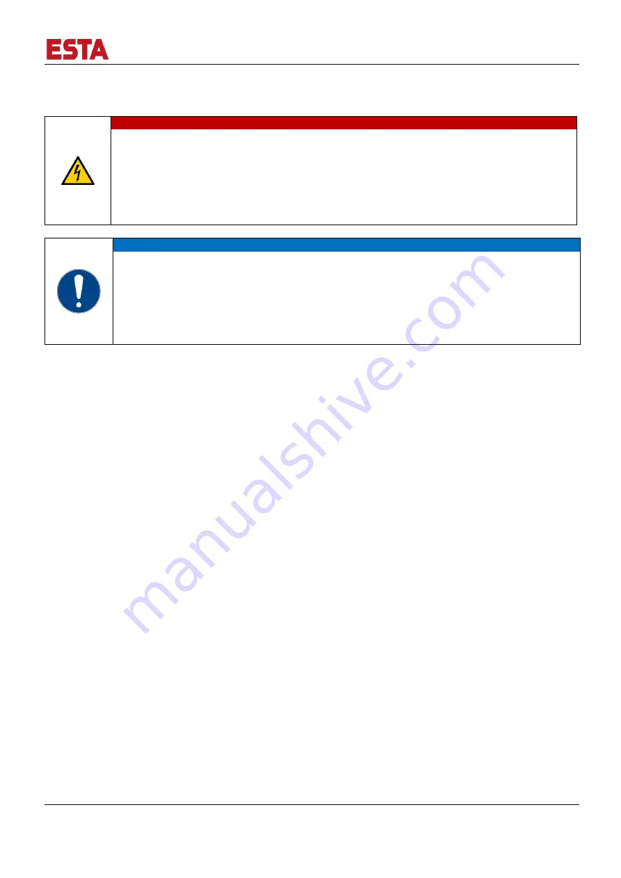 Esta 74020 Operating Manual Download Page 19