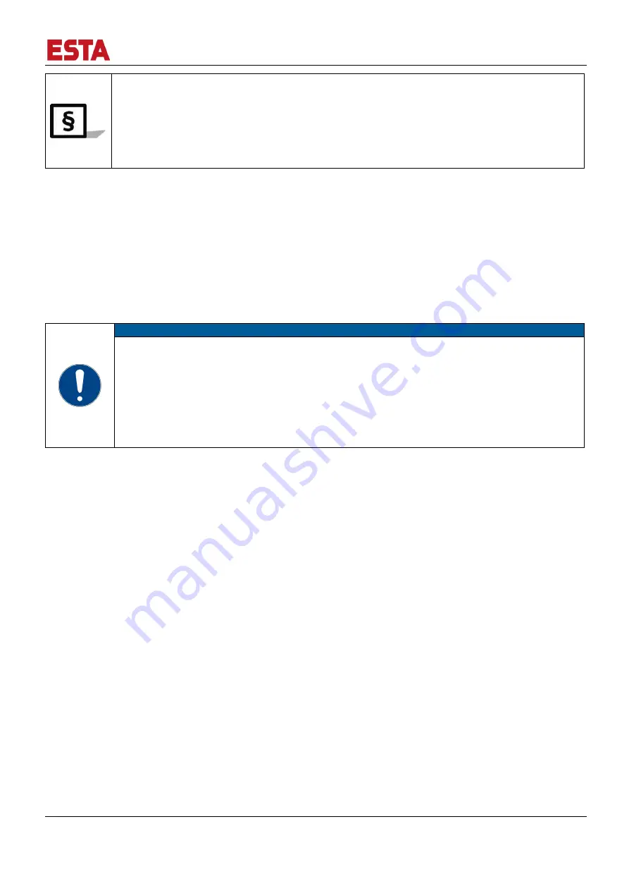 Esta 74020 Operating Manual Download Page 21