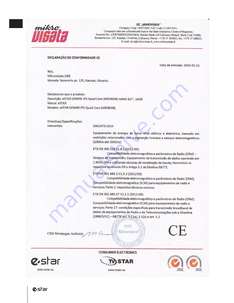 Estar Beauty Dual Core User Manual Download Page 88