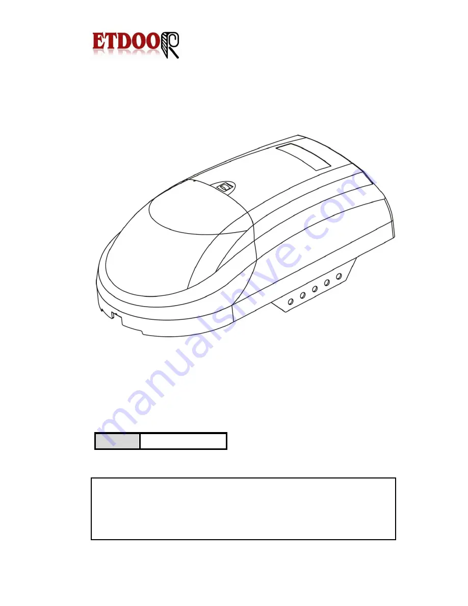Etdoor ET-1000E Скачать руководство пользователя страница 1