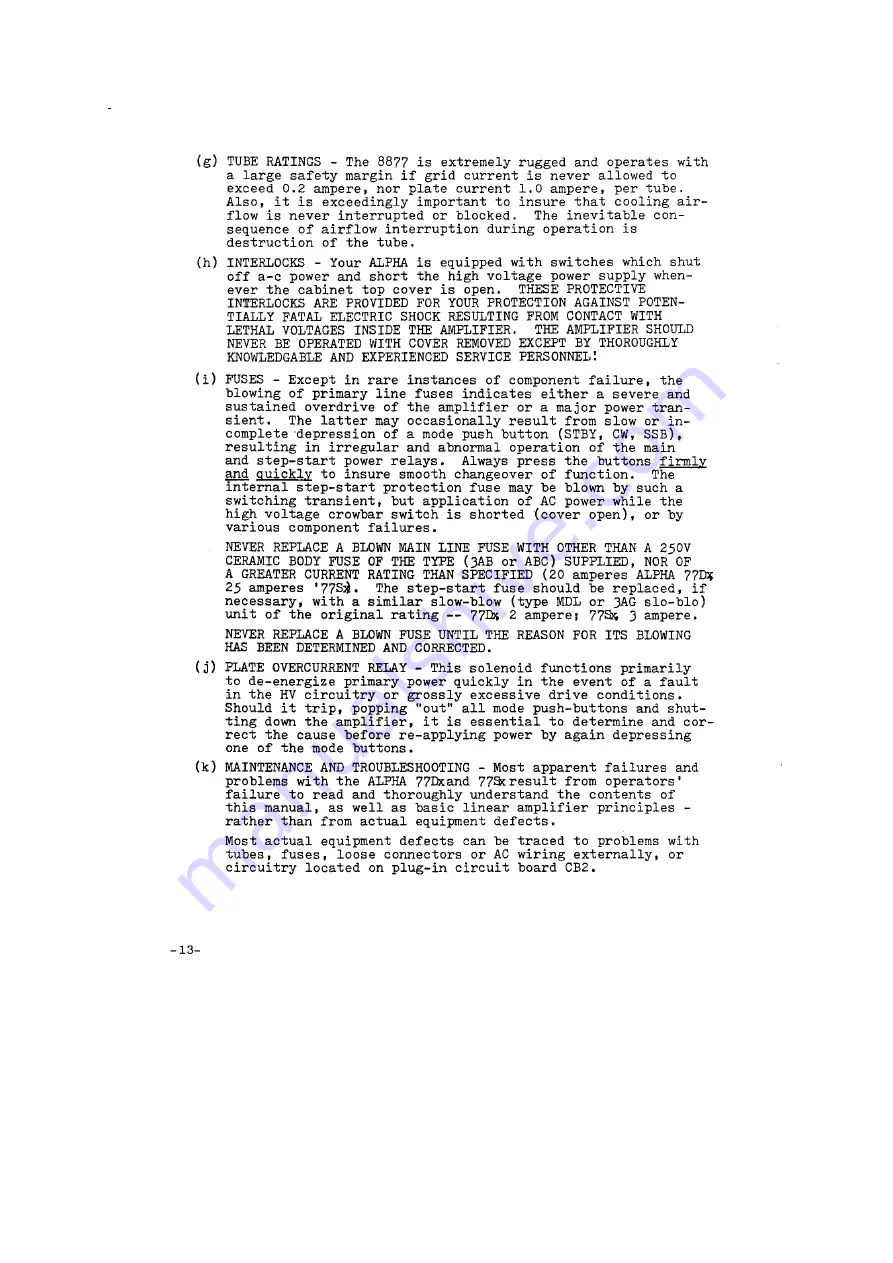 ETO Alpha 77Dx Operating And Technical Manual Download Page 16